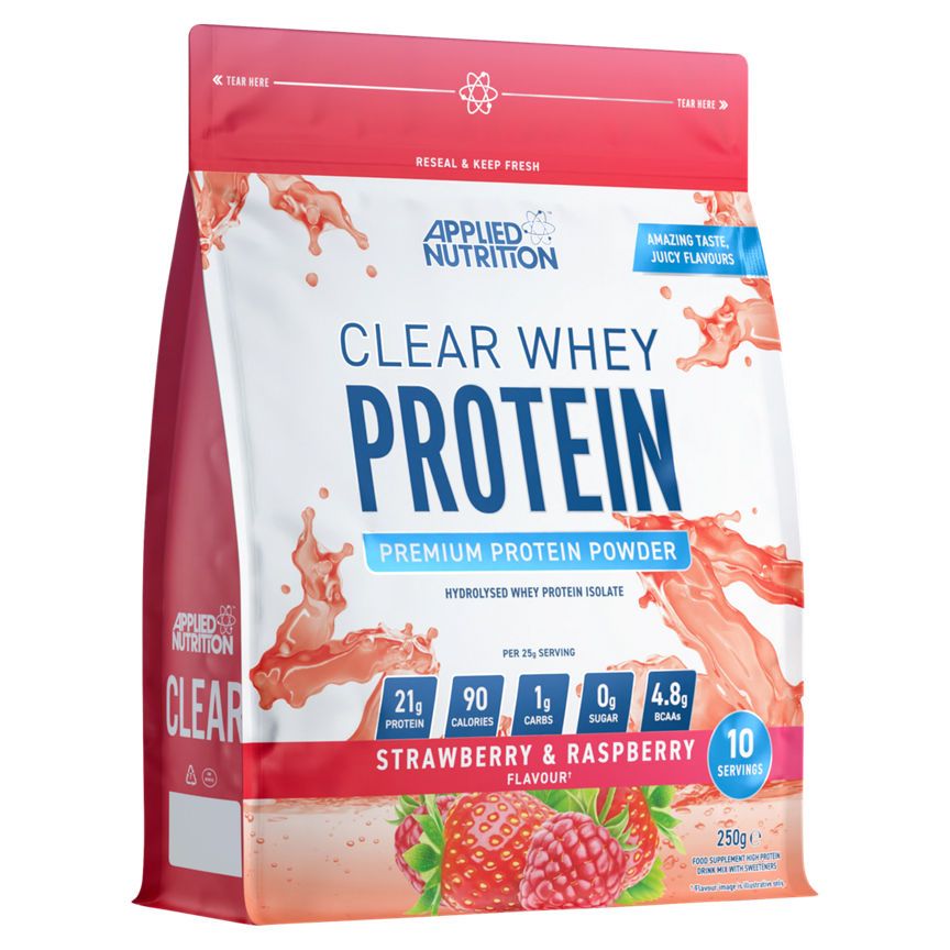 Applied Nutrition Clear Whey Protein Premium Protein Powder Strawberry & Raspberry 250g - McGrocer