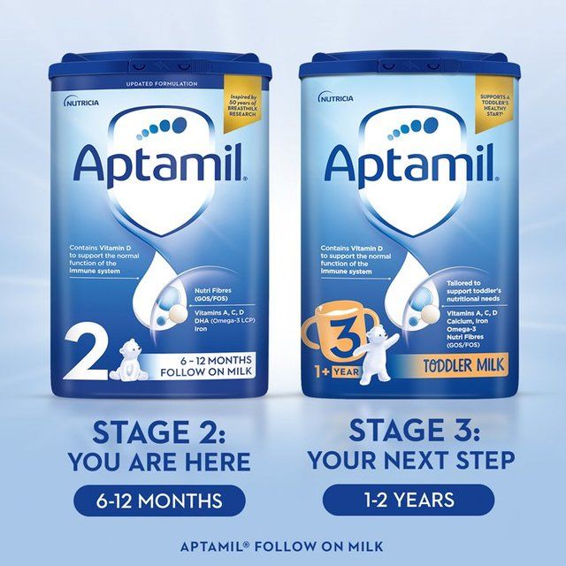 Aptamil 2 Follow On Baby Milk Formula Powder 6-12 Months   800g - McGrocer