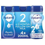 Aptamil 2 Follow On Formula Baby Milk Liquid 6-12 Months Multipack 4 x 200ml - McGrocer