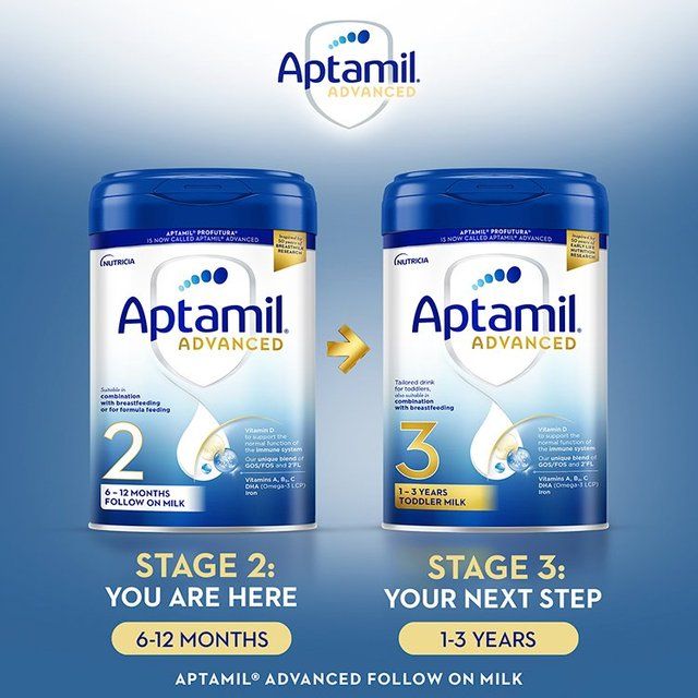 Aptamil Advanced 2 Follow On Formula Baby Milk Powder 6-12 Months 800g - McGrocer