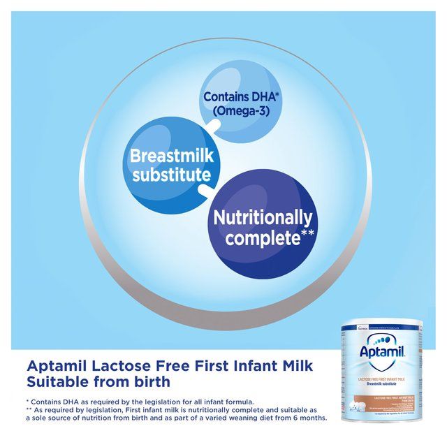 Aptamil Lactose Free First Infant Milk Powder From Birth   400g - McGrocer