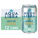 Aqua Libra Cucumber Mint & Lime Infused Sparkling Water 12 x 330ml - McGrocer