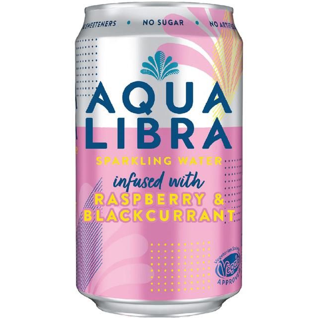 Aqua Libra Raspberry & Blackcurrant Infused Sparkling Water 4 x 330ml - McGrocer