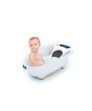 Aqua Scale V3 white baby bath with built-in scale, UK version