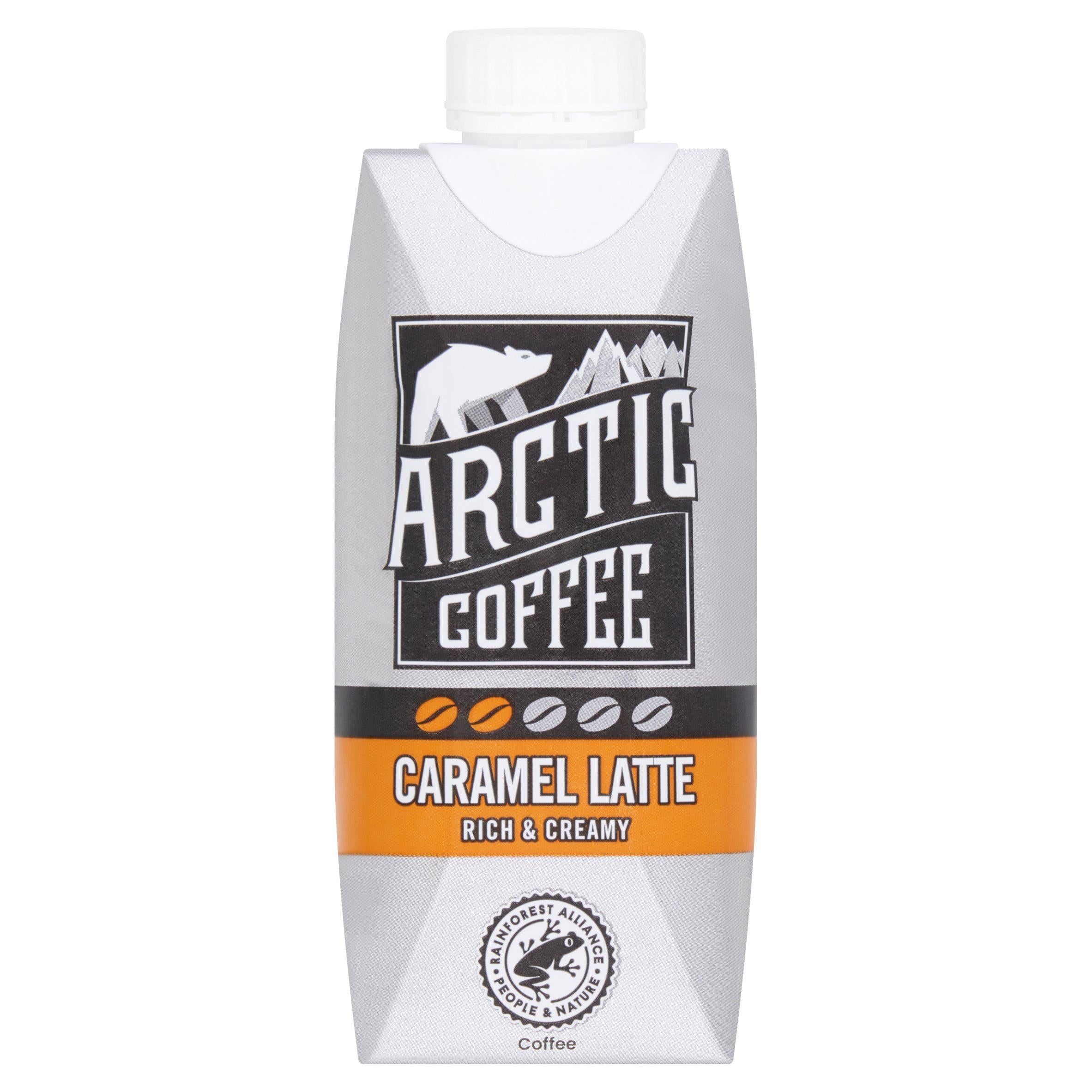 Arctic Rainforest Alliance Roasted Arabica Bean Coffee Caramel Latte 330ml - McGrocer