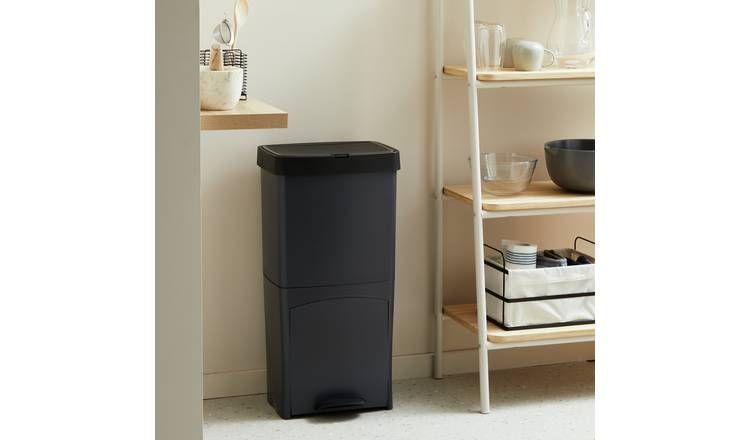 Argos Home 70 Litre Recycling Bin - Black - McGrocer