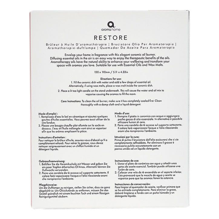 Aroma Home Restore Oil Burner - McGrocer