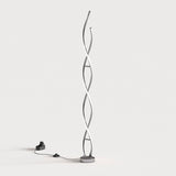 Artika Chrome Swirl LED Floor Lamp - McGrocer