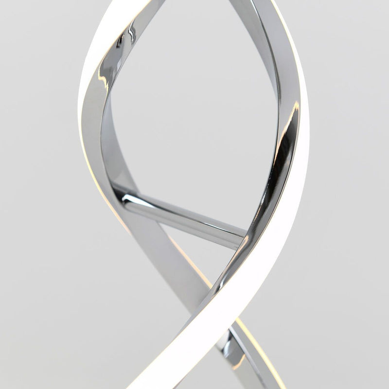 Artika Chrome Swirl LED Table Lamp - McGrocer
