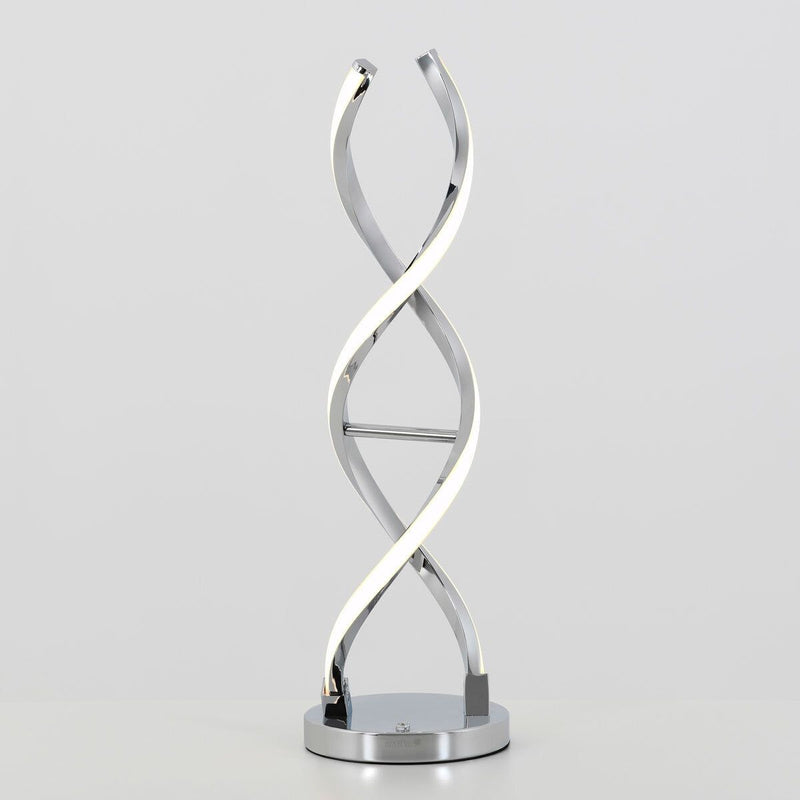 Artika Chrome Swirl LED Table Lamp - McGrocer