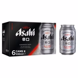 Asahi Super Dry Beer Lager Cans 6x330ml - McGrocer
