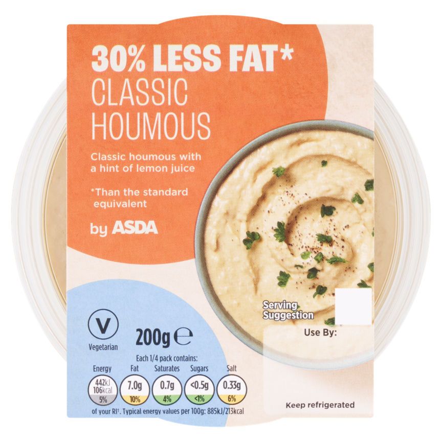 ASDA 30% Less Fat Classic Houmous - McGrocer