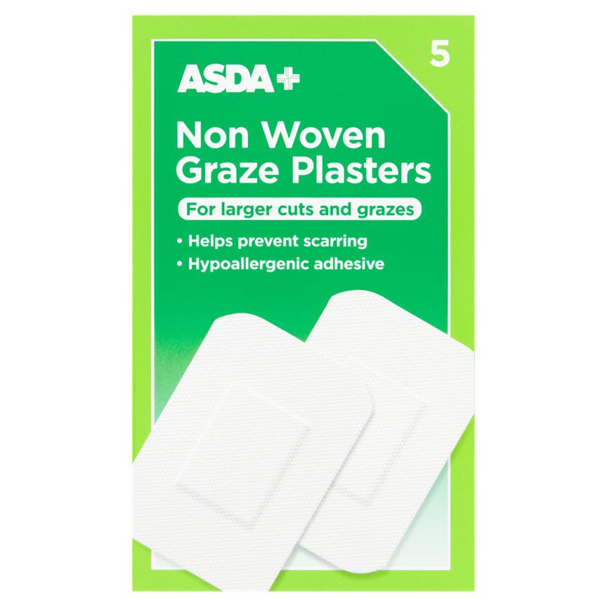 ASDA 5 Non Woven Graze Plasters - McGrocer