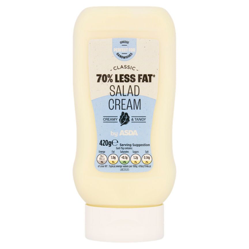 ASDA Classic 70% Less Fat Salad Cream 420g - McGrocer