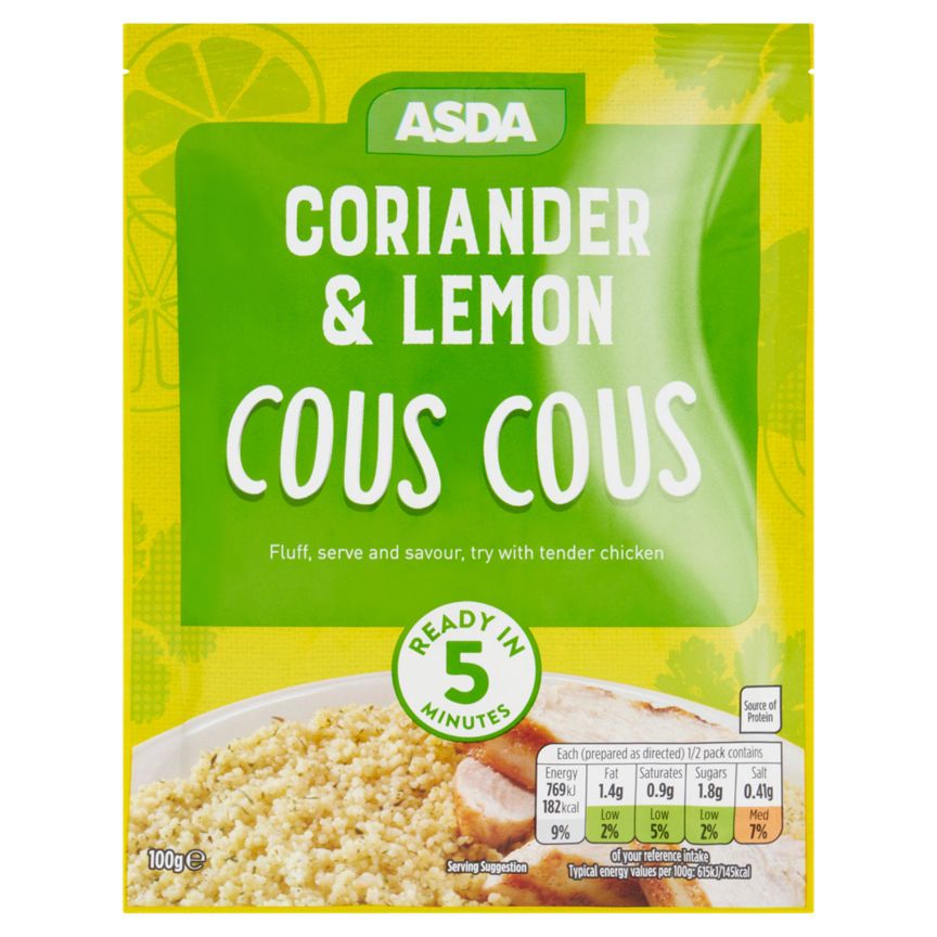 ASDA Coriander & Lemon Cous Cous - McGrocer
