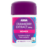 ASDA Cranberry Extract 200mg Women 30 Tablets - McGrocer