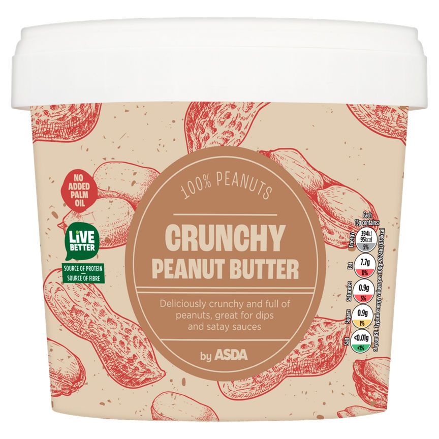 ASDA Crunchy Peanut Butter 1kg - McGrocer