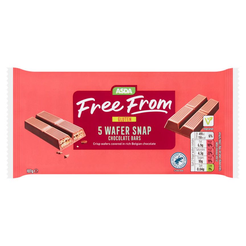 ASDA Free From 5 Chocolate Wafer Snaps - McGrocer