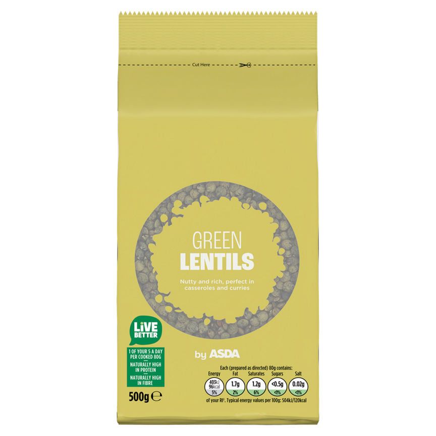 ASDA Green Lentils 500g - McGrocer