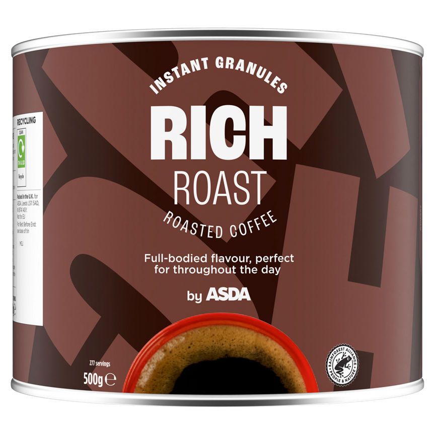 ASDA Instant Granules Rich Roast Roasted Coffee 500g - McGrocer