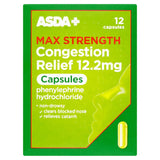 ASDA Max Strength Congestion Relief 12.2mg Capsules - McGrocer
