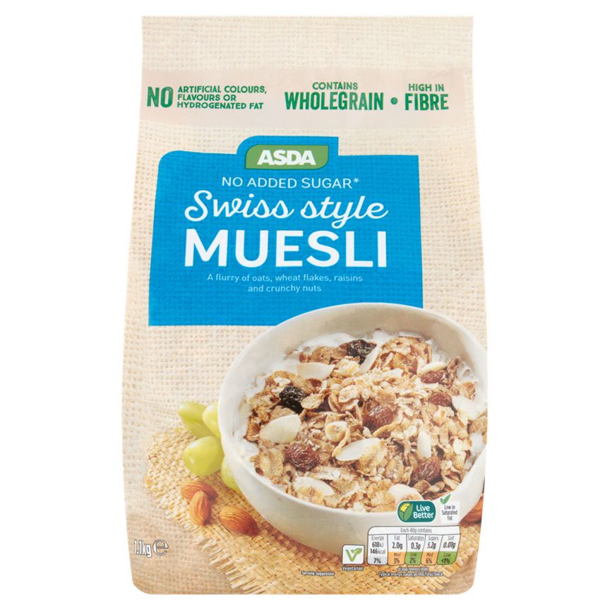 ASDA No Added Sugar Swiss Style Muesli - McGrocer
