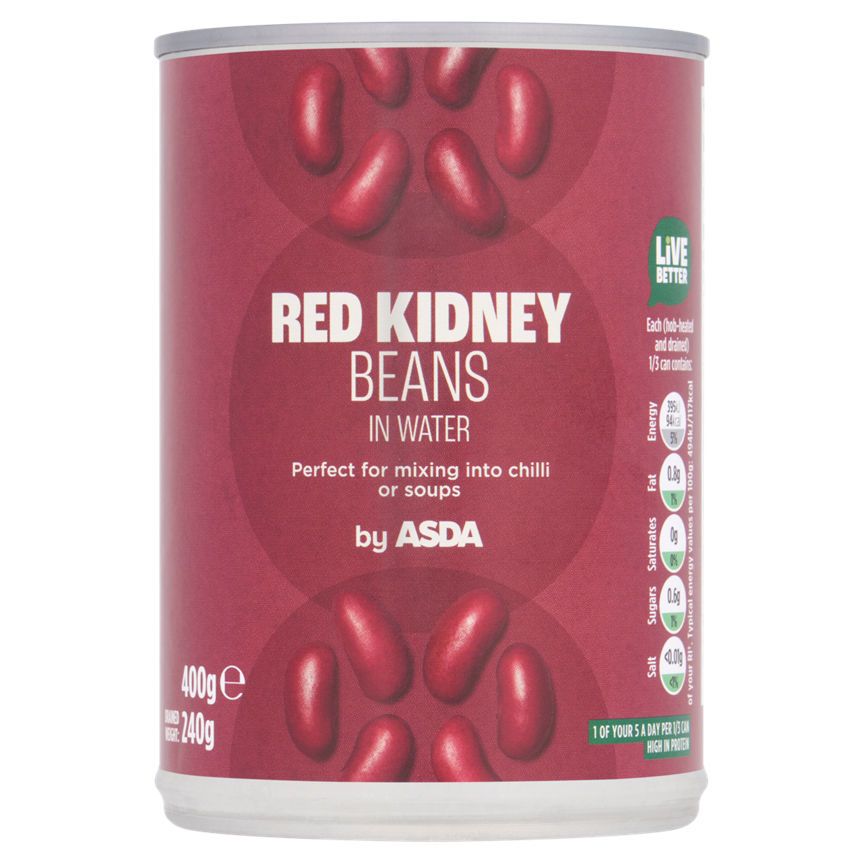 ASDA Red Kidney Beans in Water 400g - McGrocer