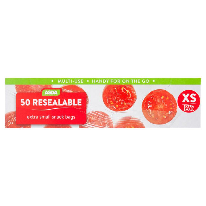 ASDA Resealable Snack Bags Extra Small - McGrocer
