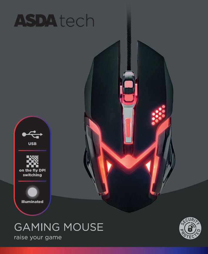 ASDA Tech Wired Gaming Mouse - McGrocer