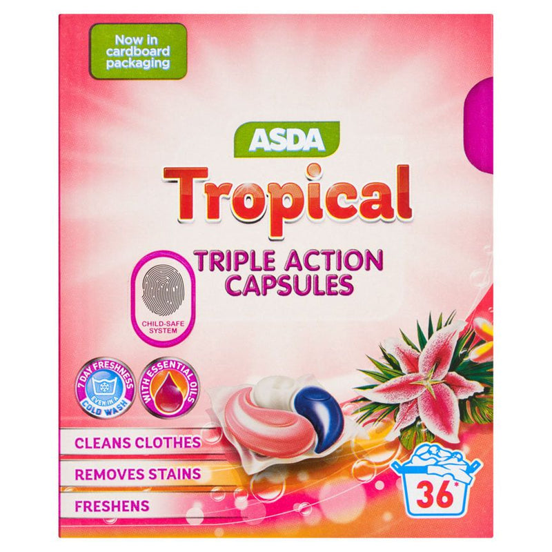 ASDA Tropical Triple Action Capsules 36 x 13g (468g) - McGrocer