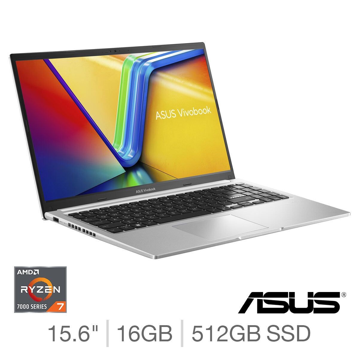 ASUS Vivobook, AMD Ryzen 7, 16GB RAM, 512GB SSD, 15.6 Inch Laptop, M1502YA-NJ033W - McGrocer