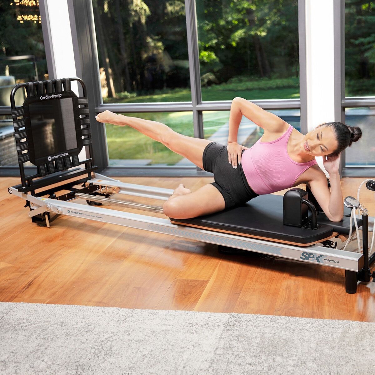 At Home SPX® Reformer Package with Vertical Stand and Cardio Tramp by Merrithew® - McGrocer
