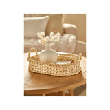 At Home with Stacey Solomon Natural Corn Husk Tray With Beads - McGrocer