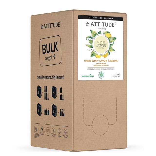 Attitude Bulk to Go Handsoap - Lemon Leaves 2L - McGrocer