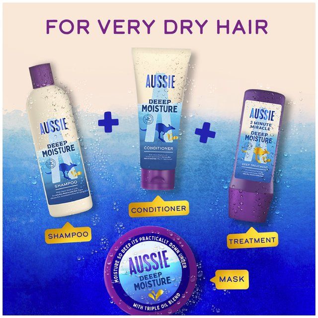Aussie 3 Minute Miracle Deep Moisture Hair Treatment 225ml - McGrocer