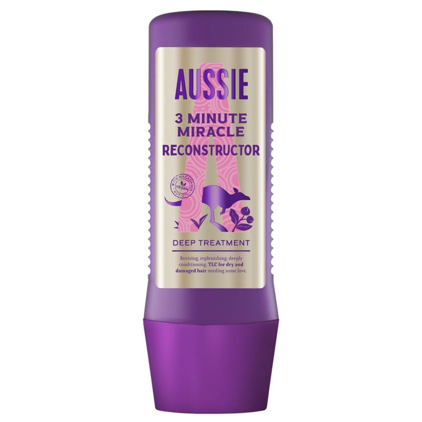 Aussie 3 Minute Miracle Reconstructor Vegan Deep Treatment Hair Mask - McGrocer