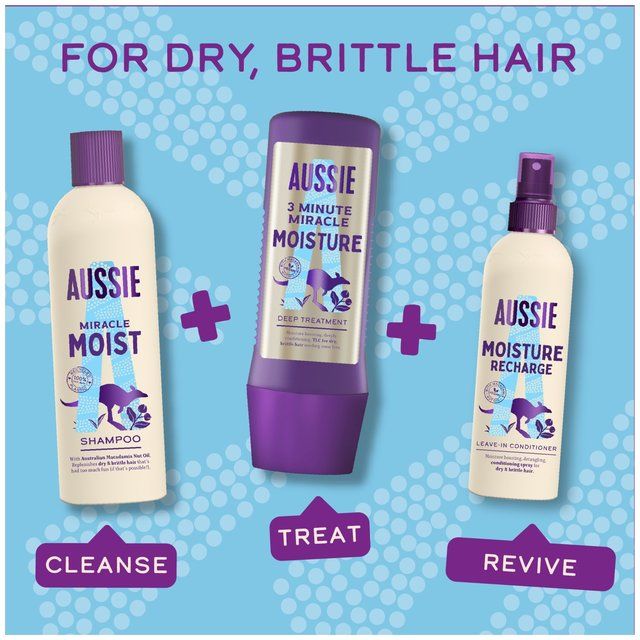 Aussie Leave In Conditioners Miracle Recharge Boost Moisture 250ml - McGrocer