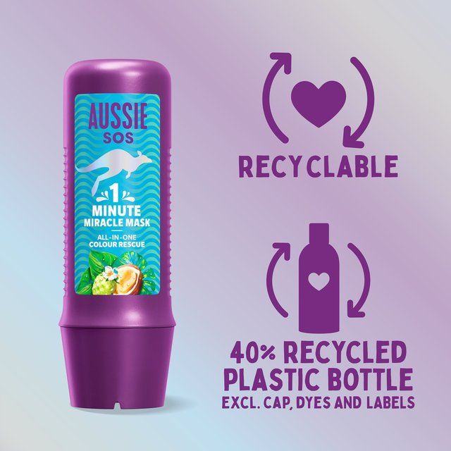 Aussie Sos 1 Minute Miracle Colour Rescue Mask    250ml - McGrocer
