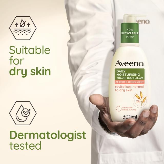 Aveeno Daily Moisturising Body Yogurts Apricot & Honey   300ml - McGrocer
