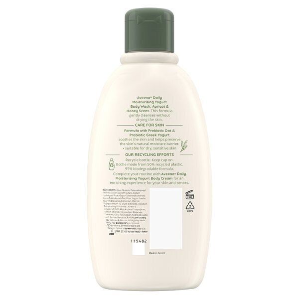 Aveeno Daily Moisturising Yogurt Apricot Body Wash 300ml - McGrocer