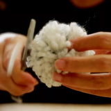 Clover small pom-pom maker for knitting projects, UK version