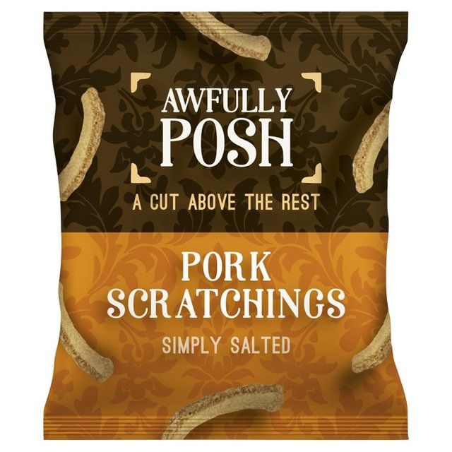 Awfully Posh Traditional Pork Scratching   40g - McGrocer