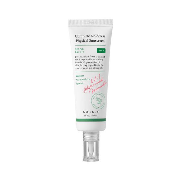 AXIS-Y Complete No-Stress Physical Sunscreen SPF50+ 50ml - McGrocer