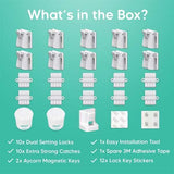 Aycorn Baby Safety Proof Magnetic Cupboard Locks - 10 Pack - McGrocer