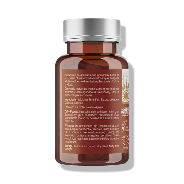 Ayumi Naturals Ashwagandha Vegan Capsules 60ct - McGrocer