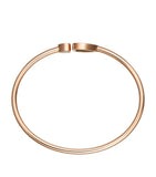 Chopard Happy Hearts bangle rose gold diamond, imported from the UK