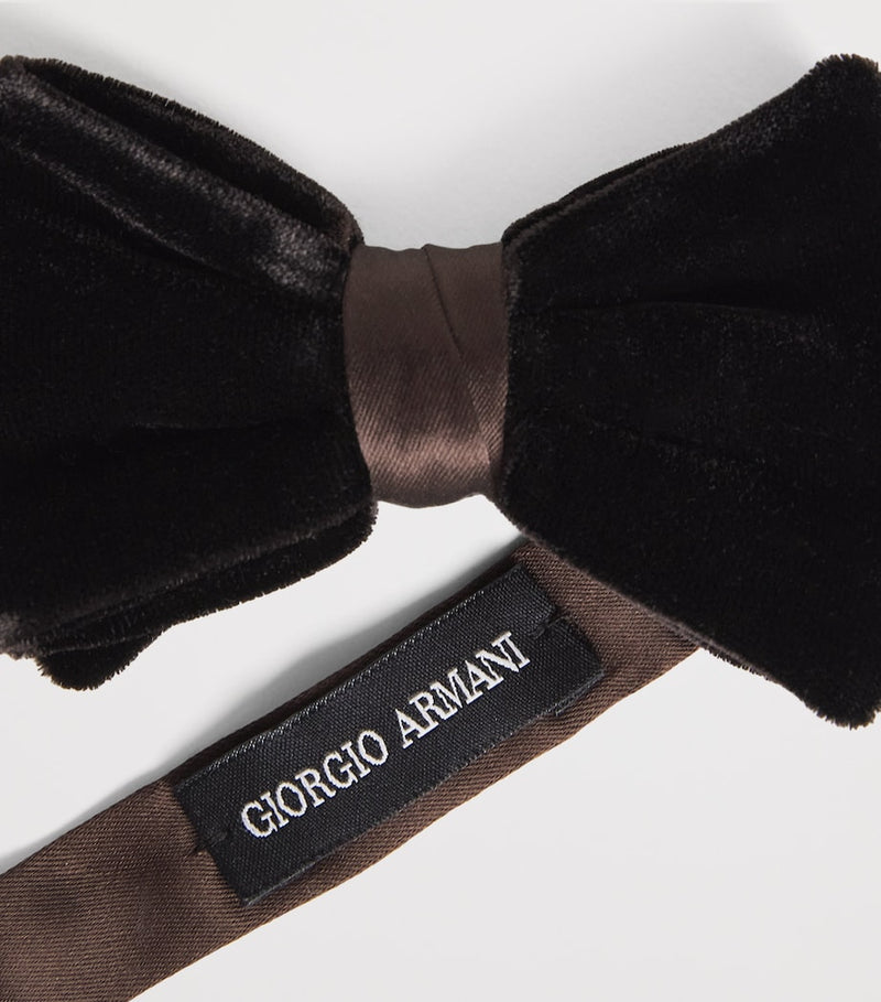 Giorgio Armani silk pre-tied bowtie (British brand)