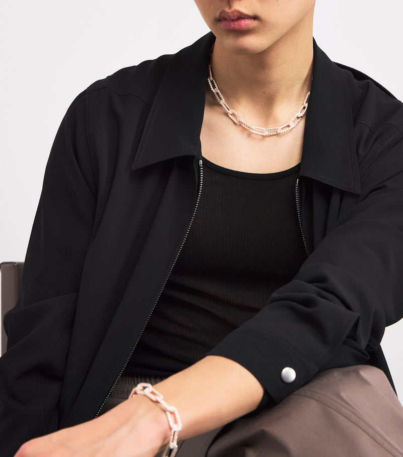 Bleue Burnham sterling silver link necklace, UK version