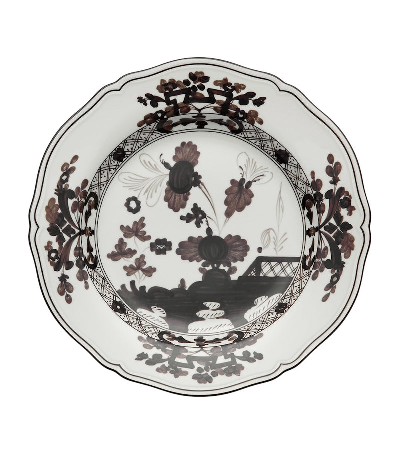 Ginori 1735 Oriente Italiano Albus dessert plate 21cm, imported from the UK