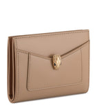 Bvlgari Serpenti calf leather folded card holder 8x11.5cm (British brand)